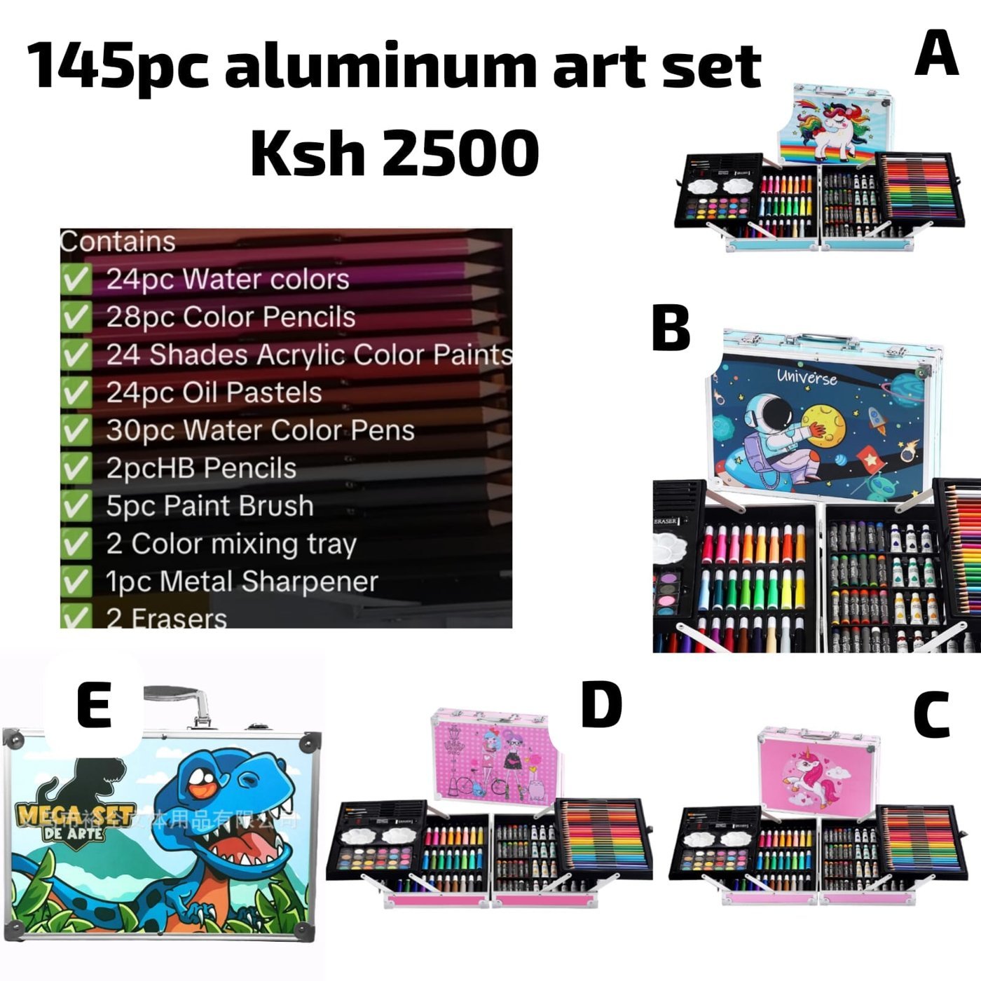 145-Piece Aluminium Art Set