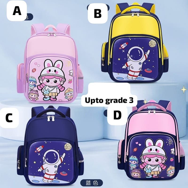 Kids' Cartoon School Backpack (up to Grade 3)