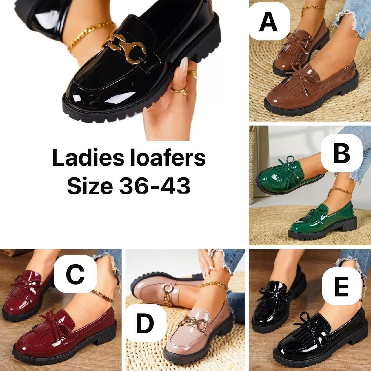 Tassel Bow Patent Loafers