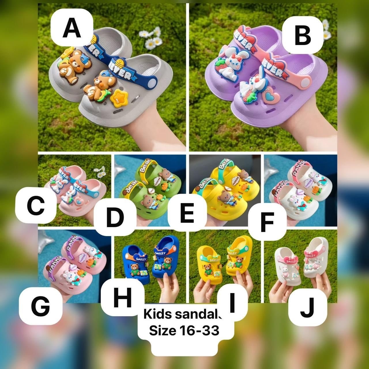 Kids' Cartoon Clog Sandals