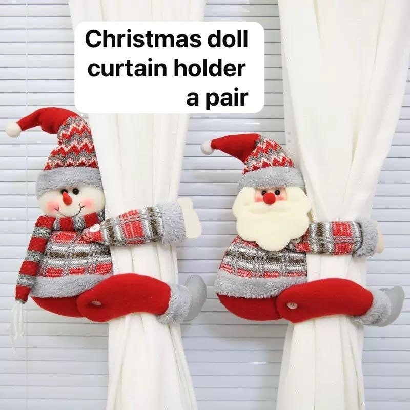 Christmas Doll Curtain Tiebacks (1 Pair)
