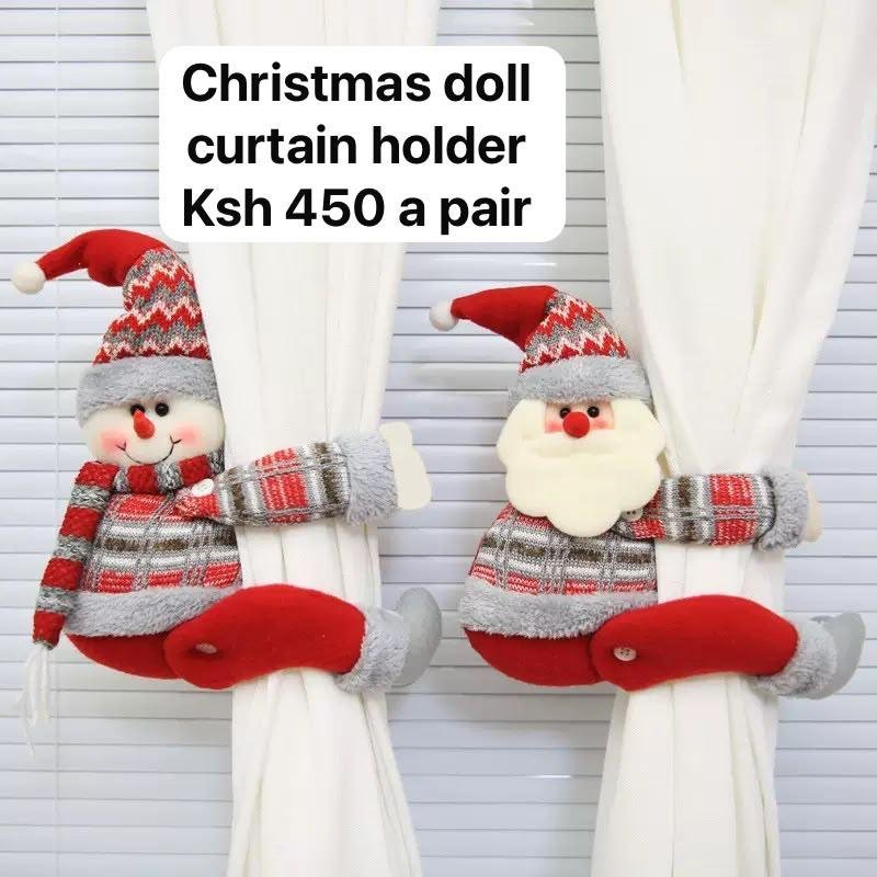 Christmas Doll Curtain Tiebacks (1 Pair)