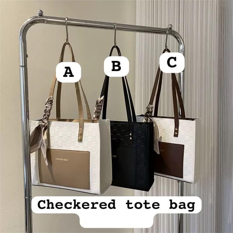 Checkered Tote Bag