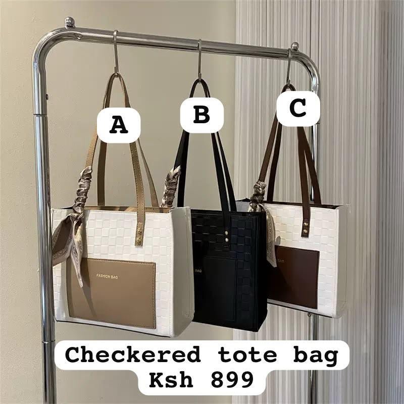 Checkered Tote Bag