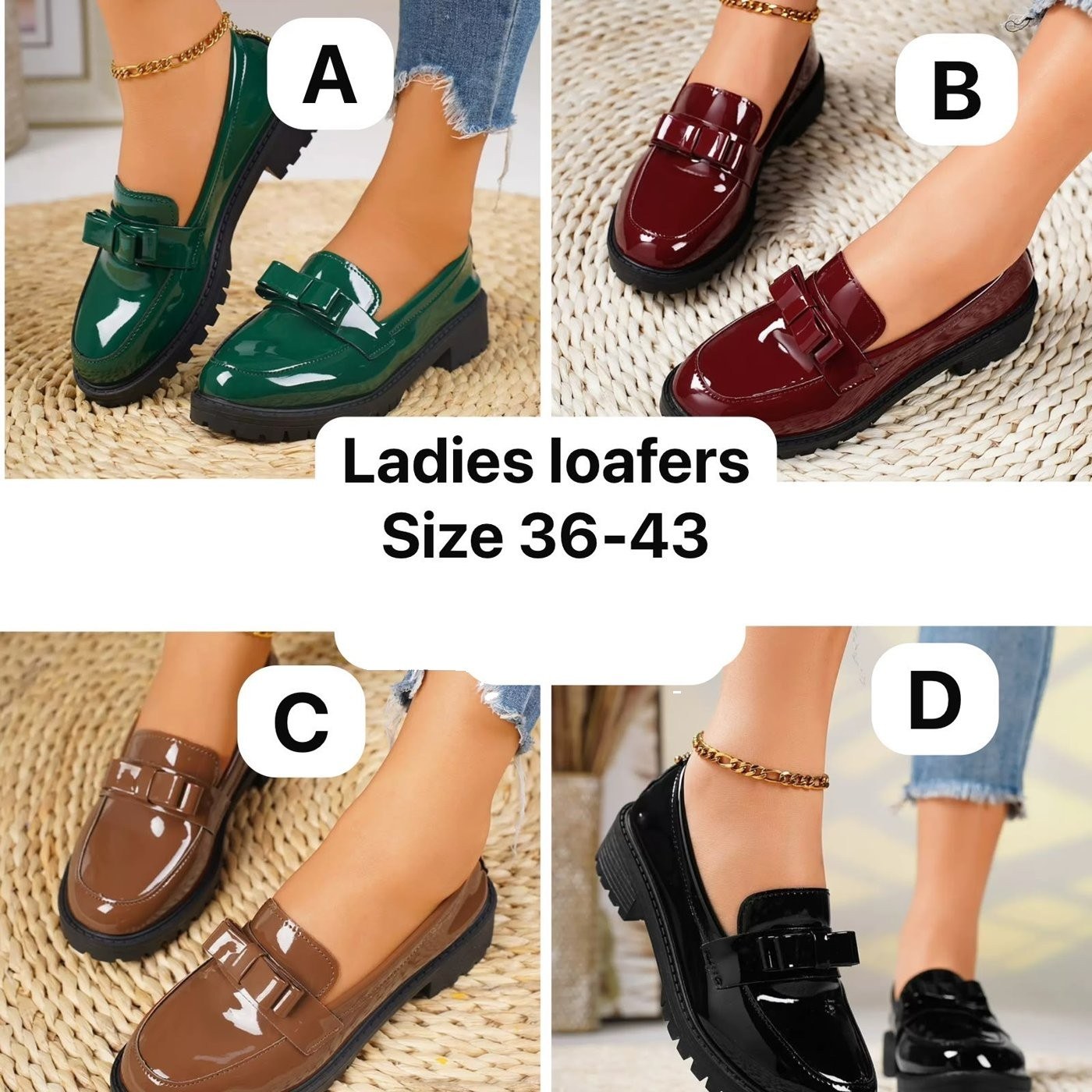 Bow Patent Loafers