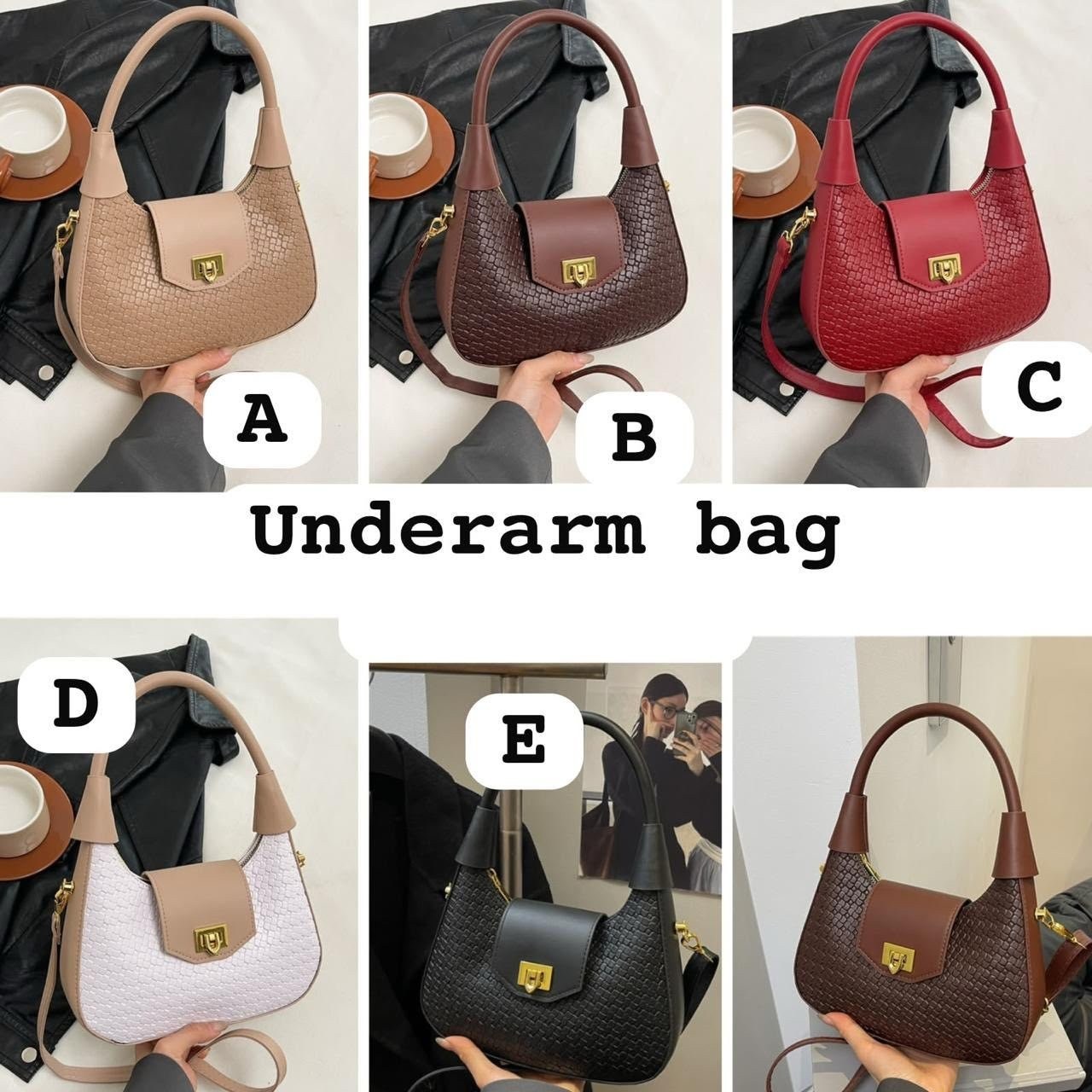 Woven Underarm Bag