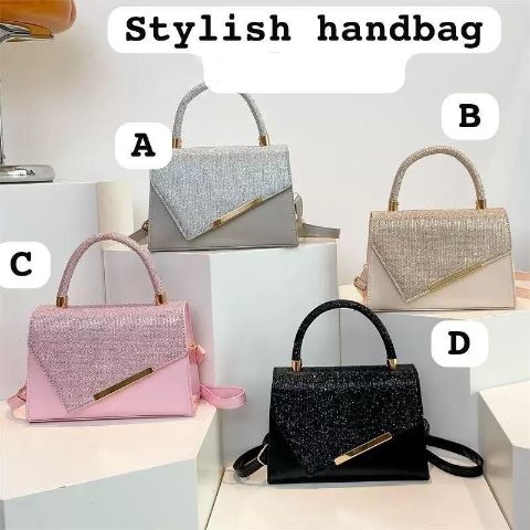 Glitter Flap Handbag