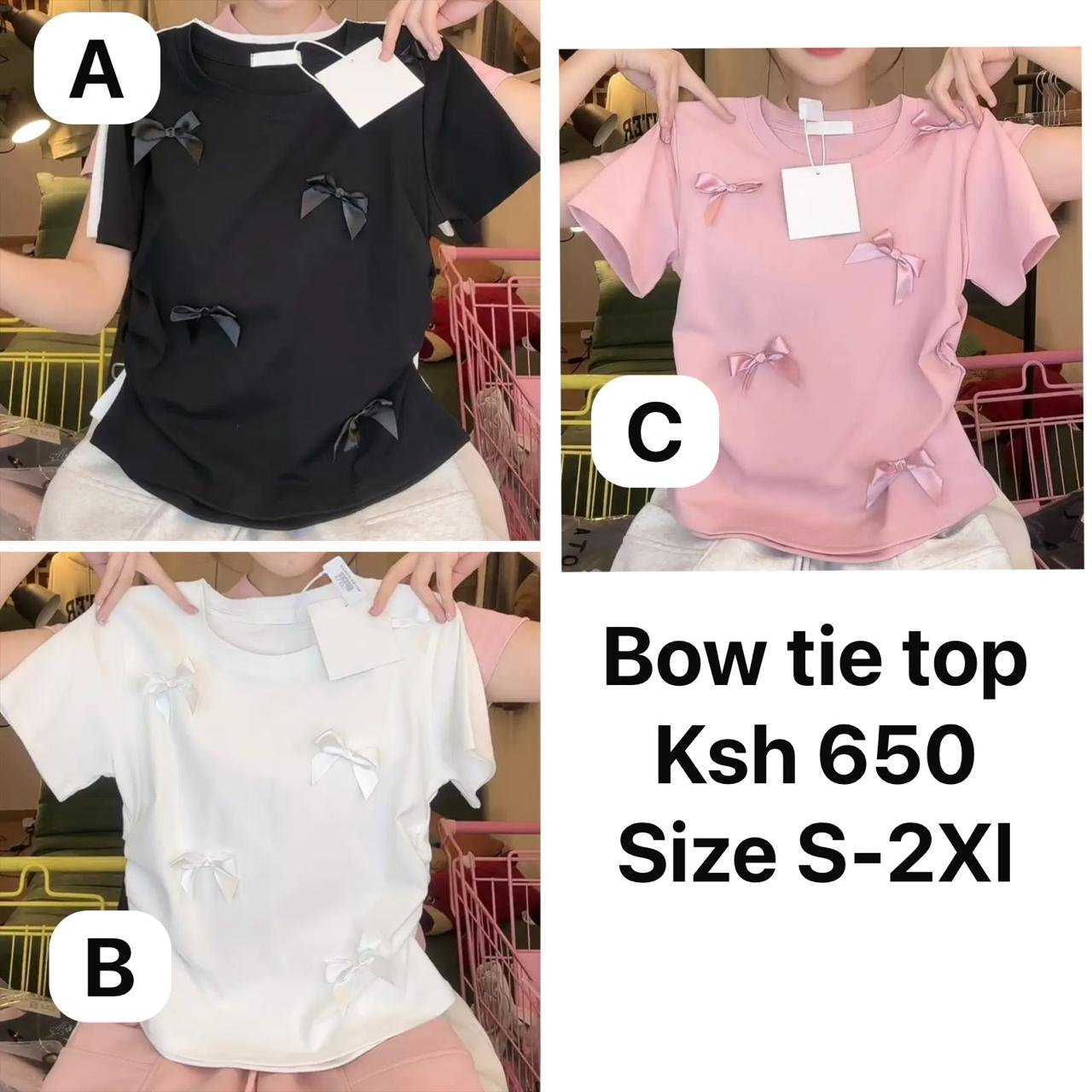 Bow Detail T-Shirt Top