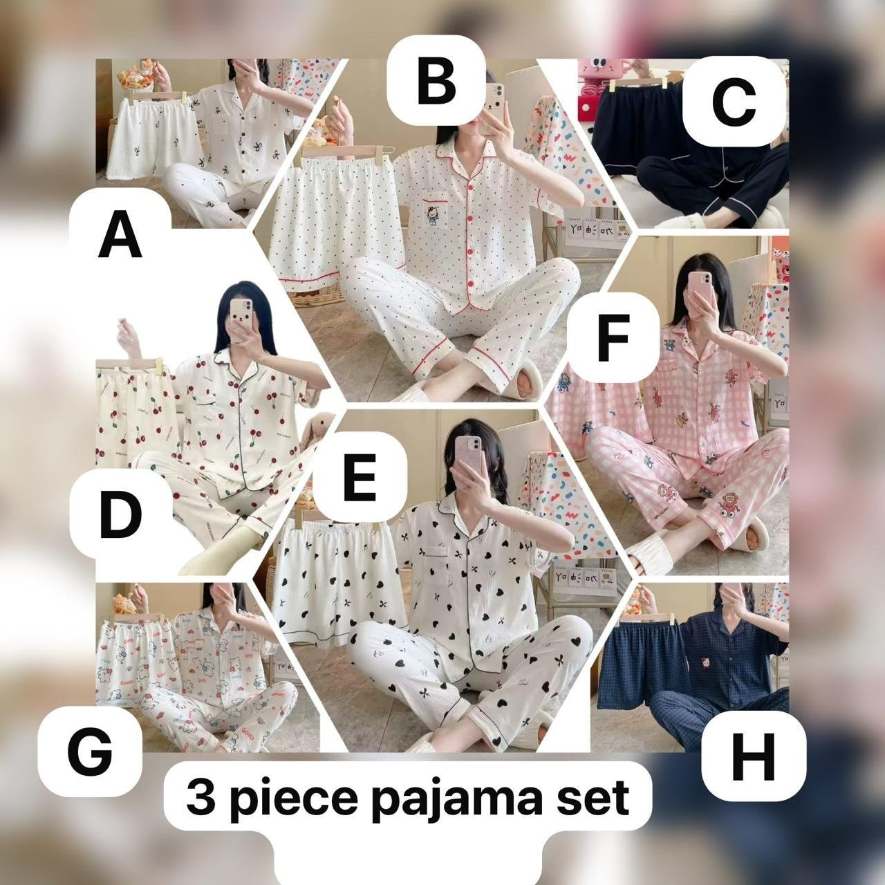 3-Piece Pyjama Set