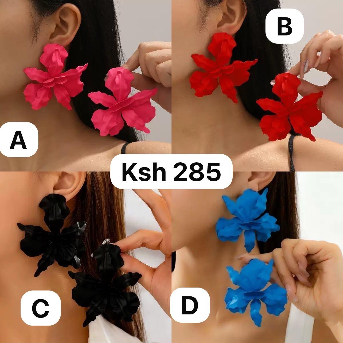 Big Flower Statement Earrings