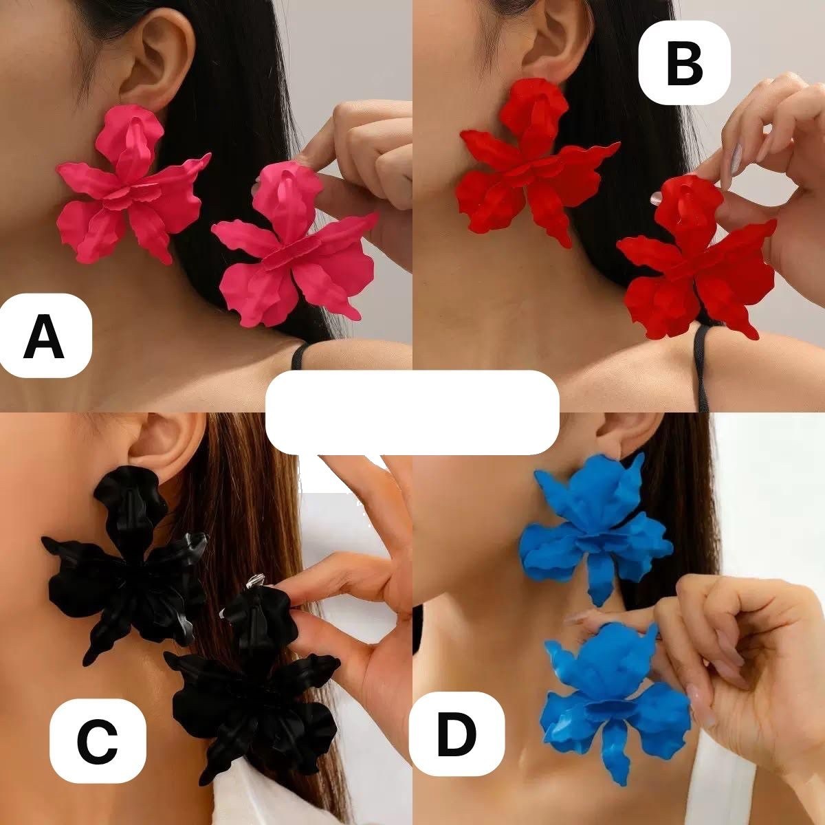Big Flower Statement Earrings