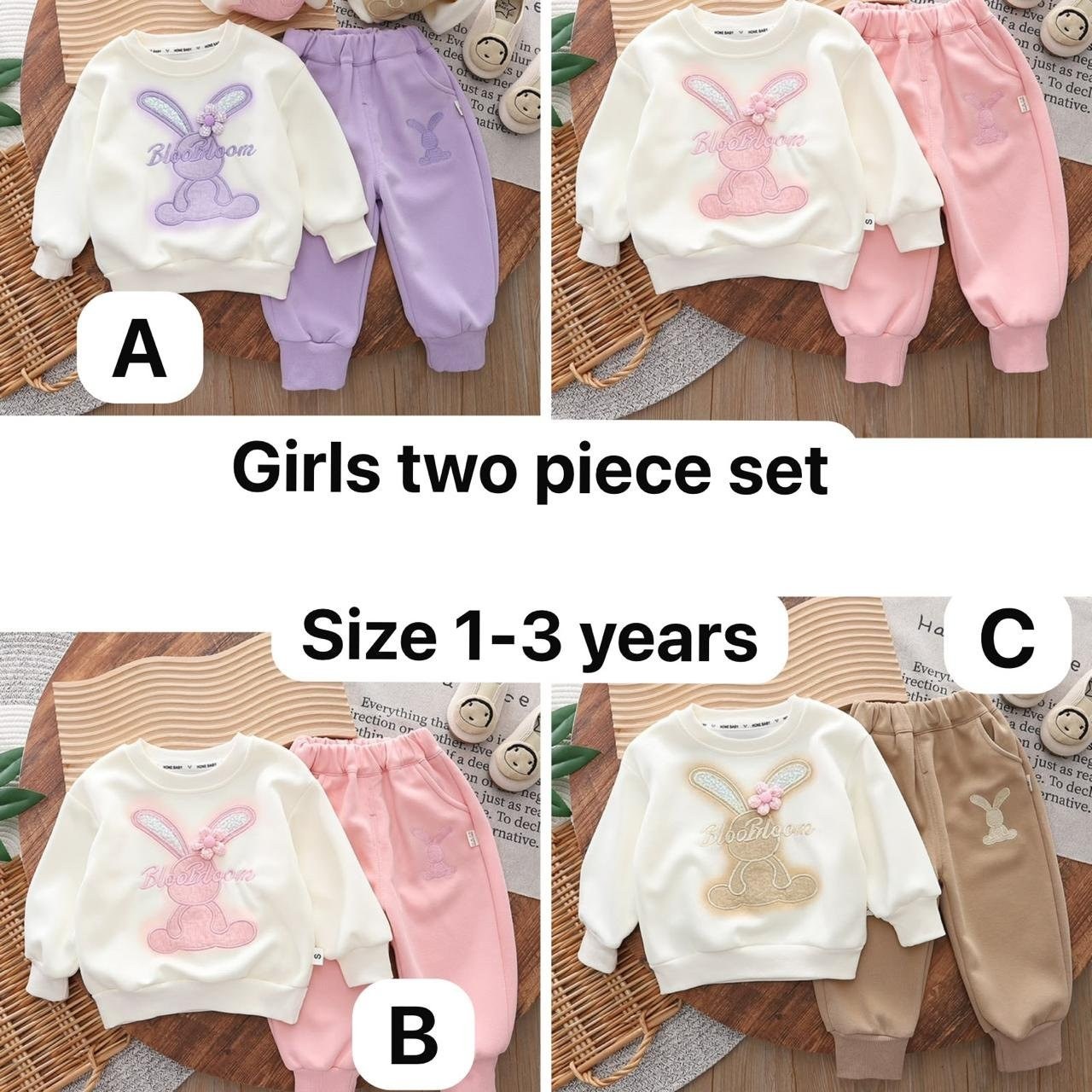 Girls' Bunny 2-Piece Set