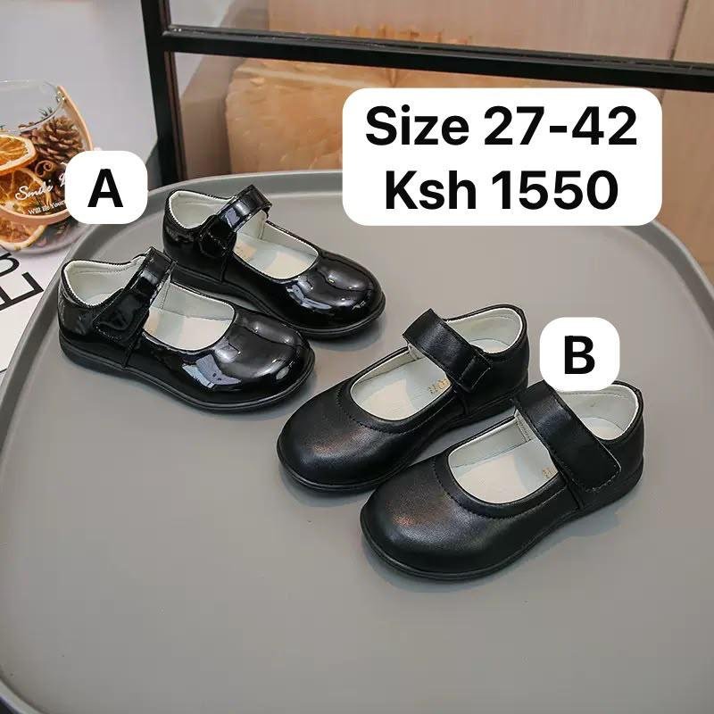 Girls' Black Mary Jane School Shoes