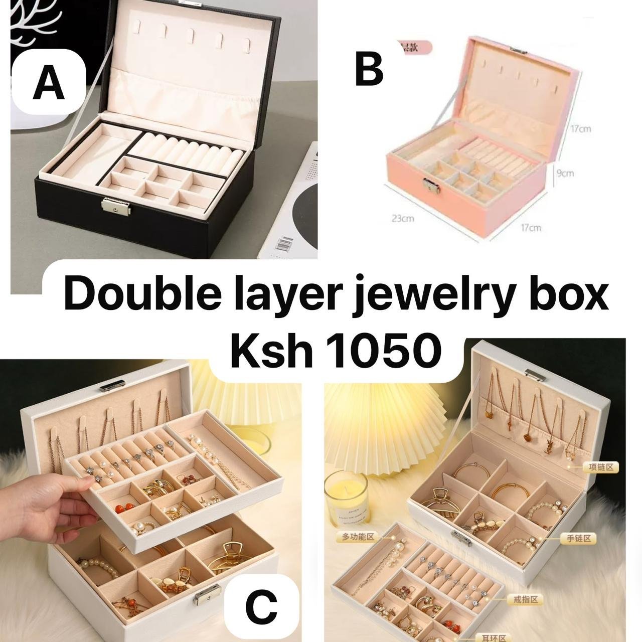 Double-Layer Jewellery Box
