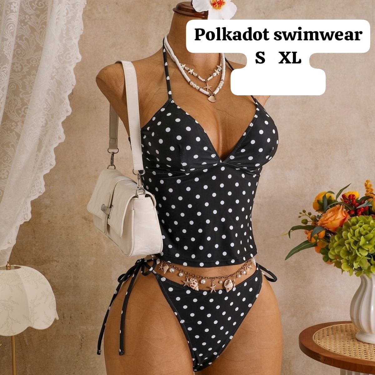 Polka Dot Tankini Set