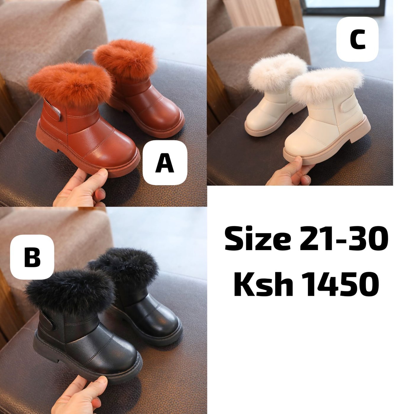 Kids' Faux Fur Winter Boots
