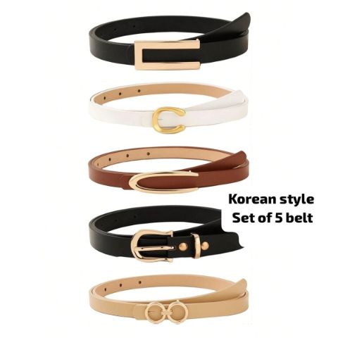 Korean Style Belts (Set of 5)