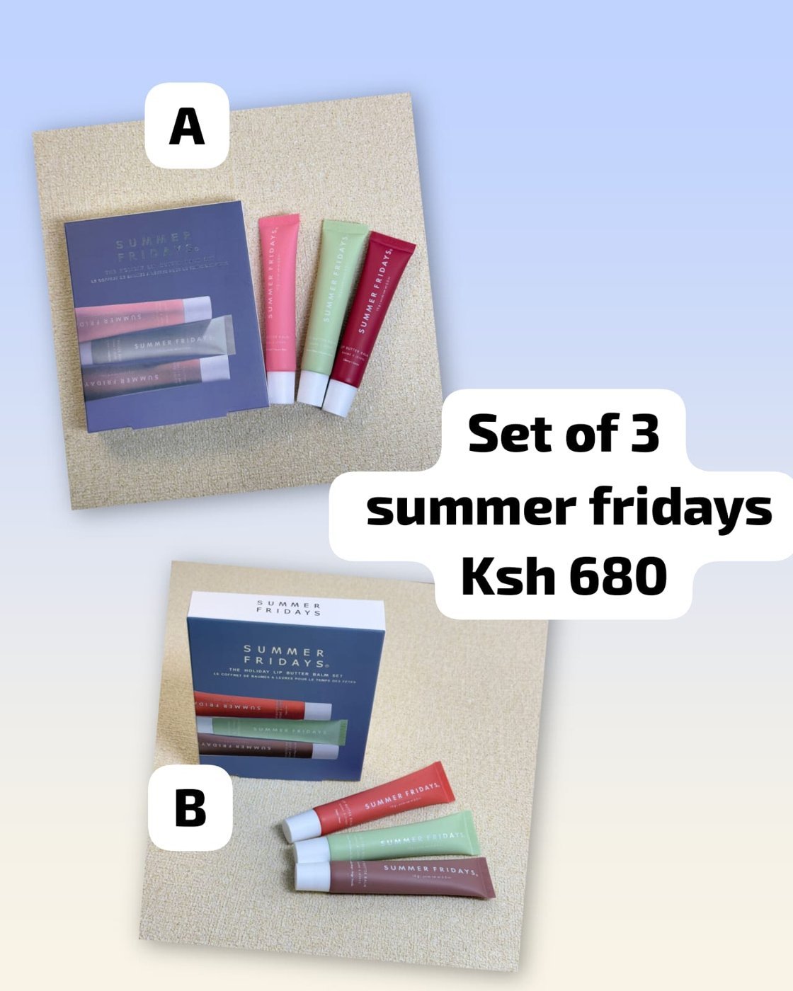 Summer Fridays Lip Balm (Set of 3)