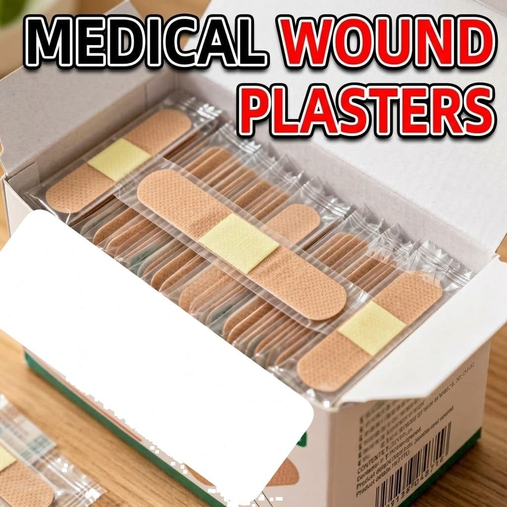 Medical Wound Plasters – 100 pcs