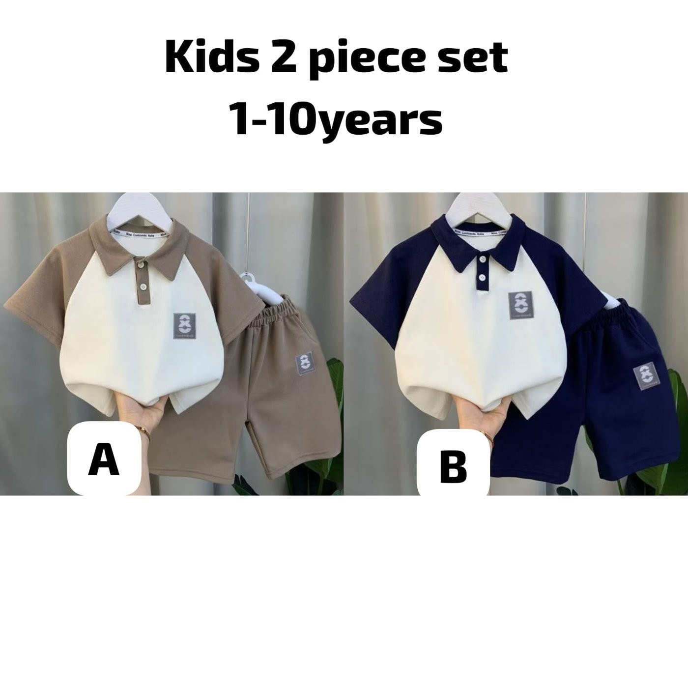 Kids' 2-Piece Polo Set