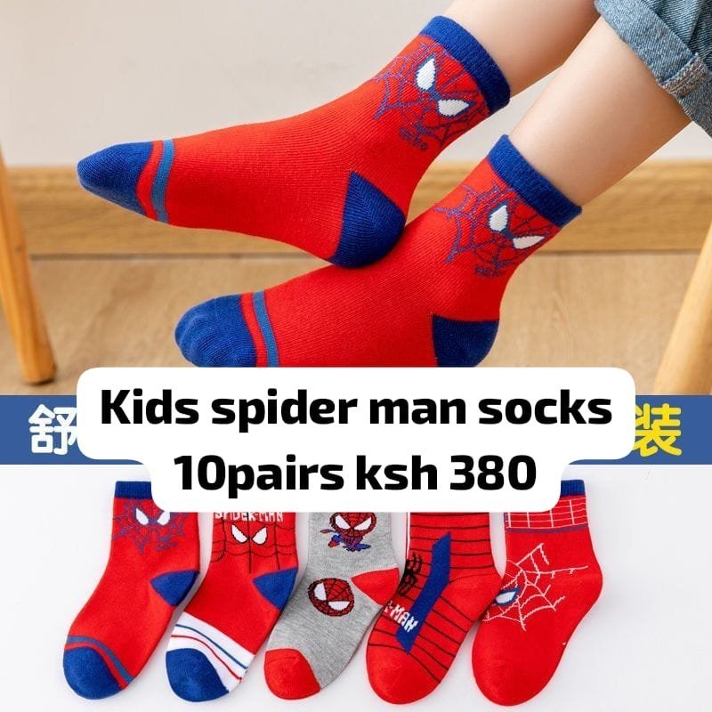 Kids' Spider-Man Socks (10 Pairs)