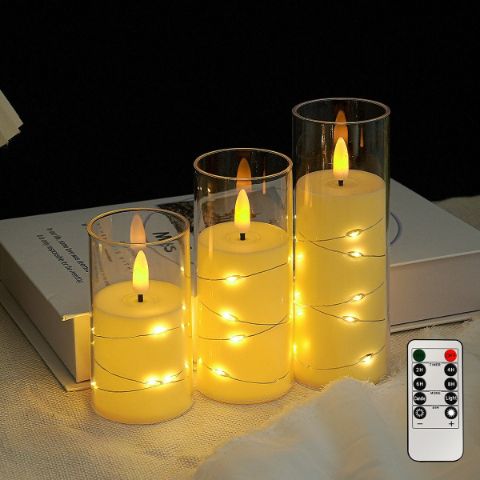 Remote Control LED Candles (3-Piece Set)