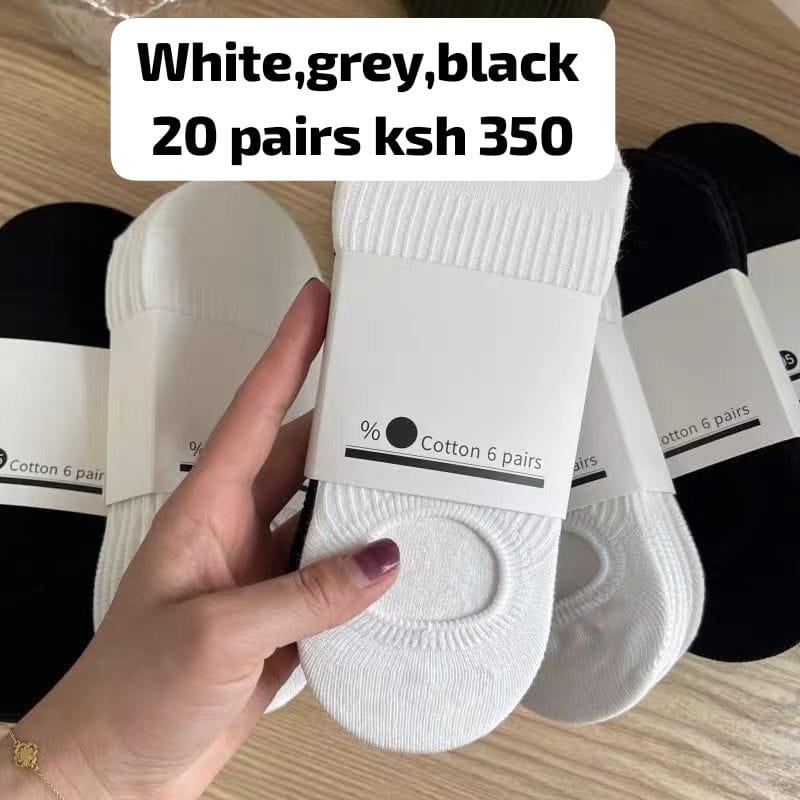 No-Show Cotton Socks (20 Pairs)