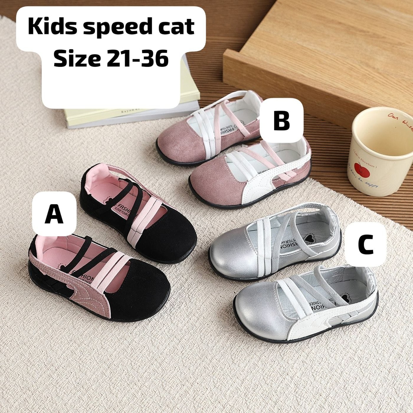 Kids' Low-Profile Strap Sneakers