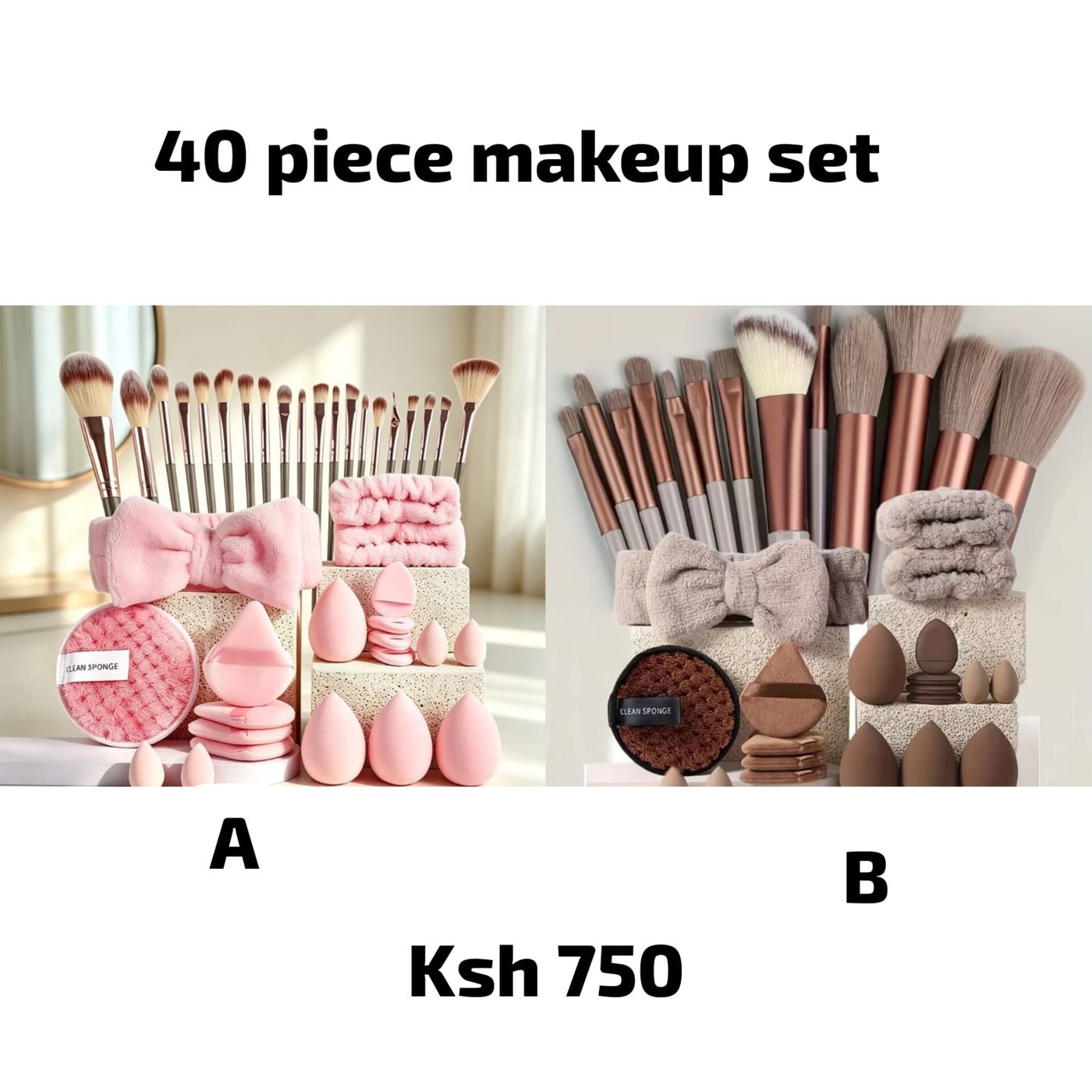 40-Piece Makeup Brush Set