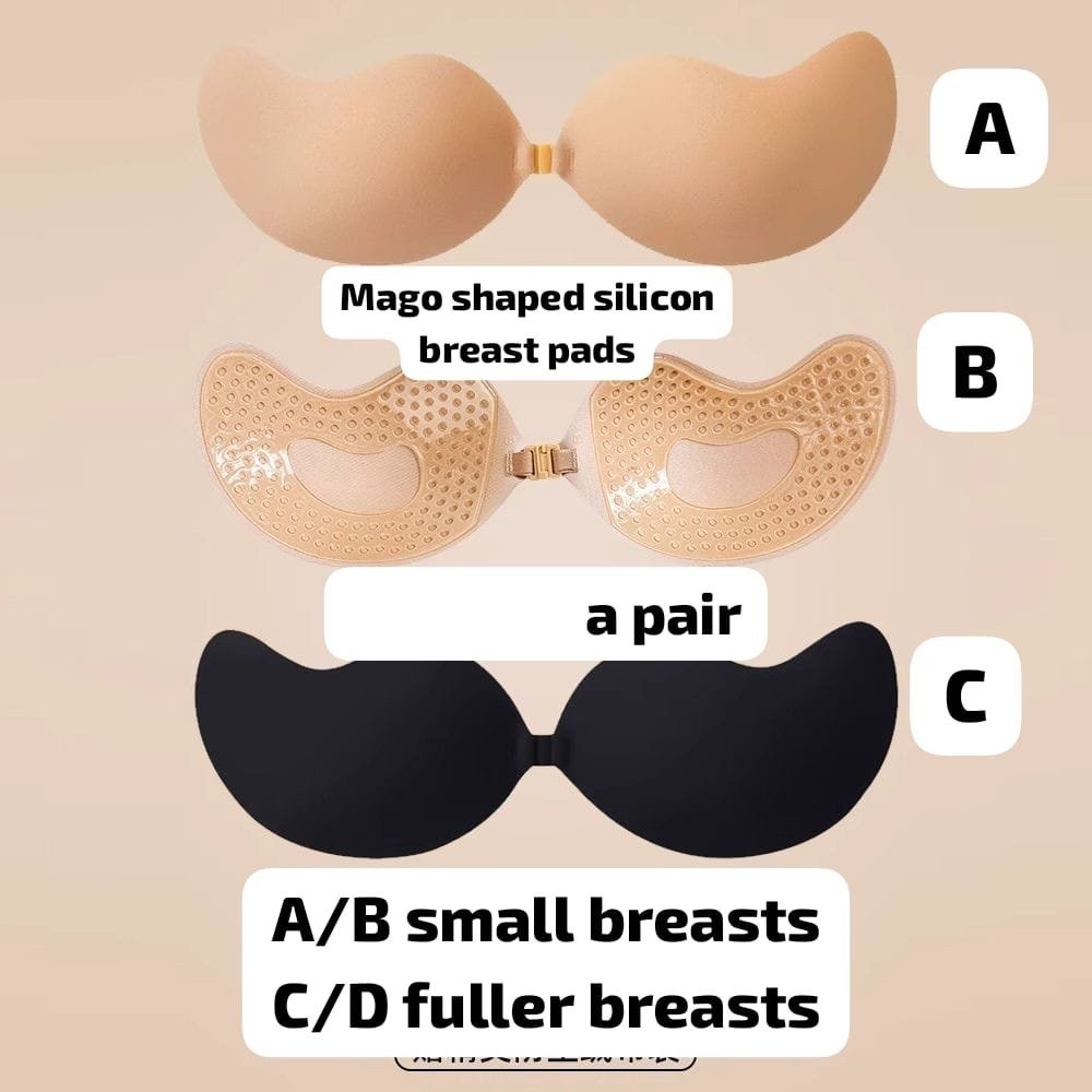 Mango-Shaped Silicone Breast Pads (1 Pair)