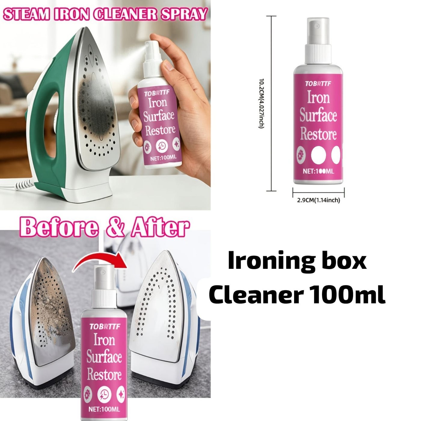 Iron Soleplate Cleaner Spray (100ml)